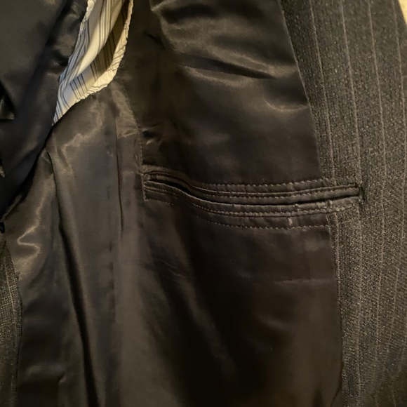 Brooks Brothers 1818 3 Piece Wool Suit, Black with Pinstripes - Picture 7 of 15